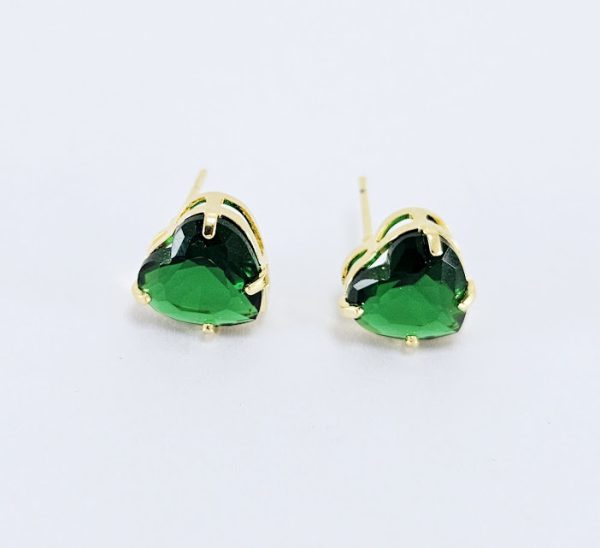 Conjunto coração Verde escuro com detalhe dourado - JSL - Image 3