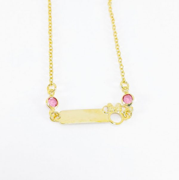 Pulseira com plaquinha minnie com detalhes - Image 3