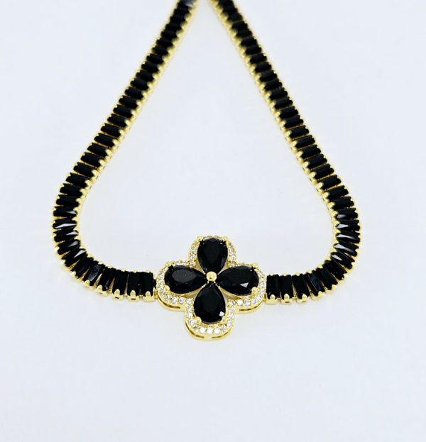 Choker riviera com trevo preto - Image 2