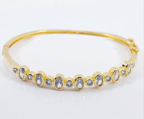 Bracelete  pedras ovais cristal - Image 3