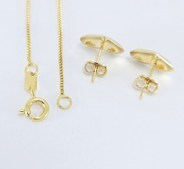 Conjunto coração boleado dourado - Image 3