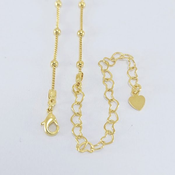 Choker com bolinhas  dourada lisa - Image 2