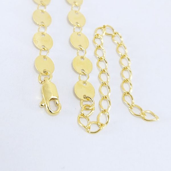 Choker medalhas chapinhas dourado - Image 3