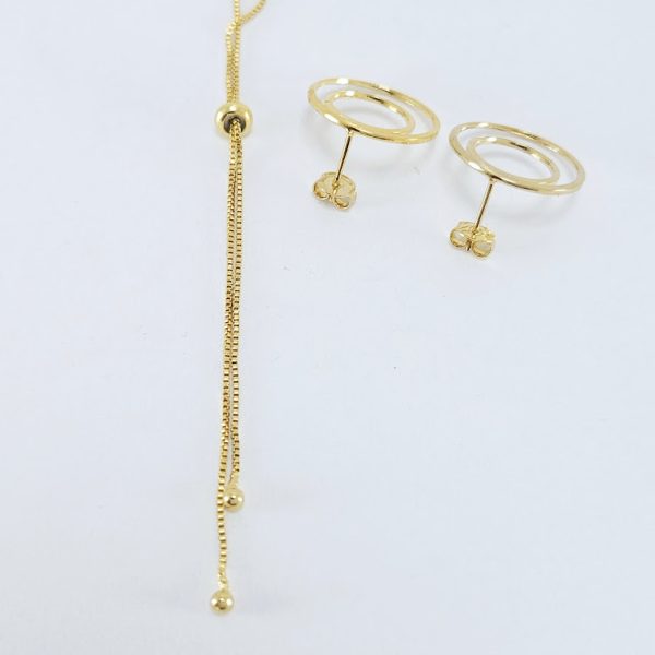 Conjunto circulos duplo dourado - Image 4