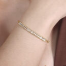 Pulseira baguete com elos vazados