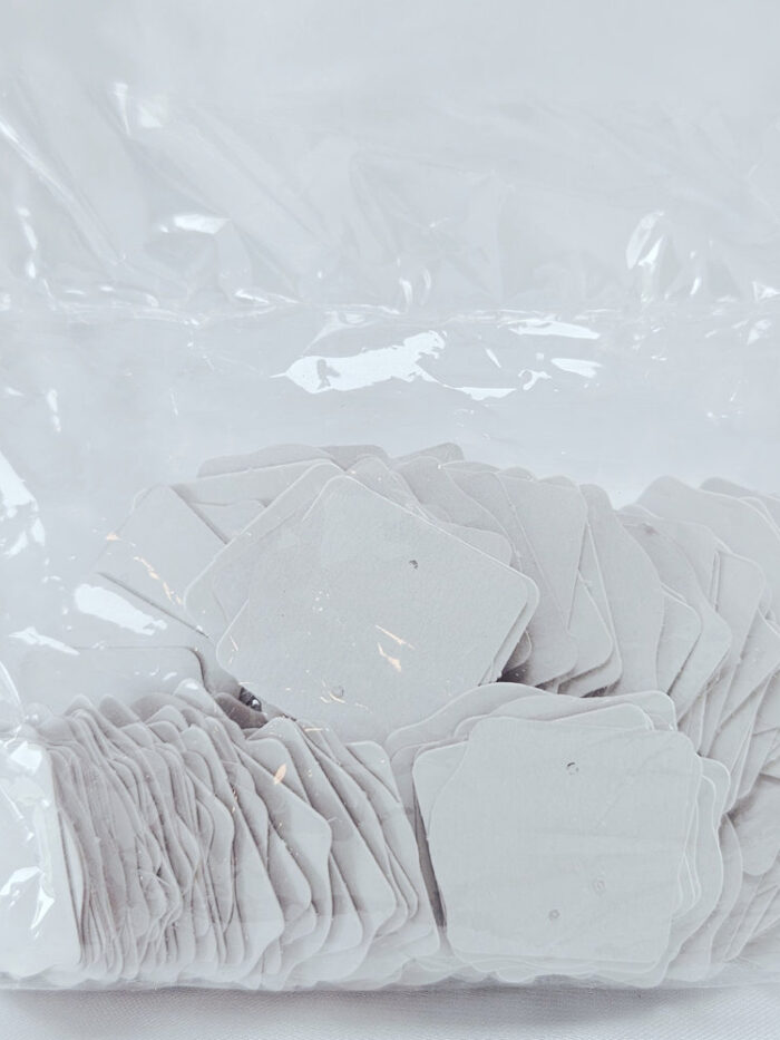 Pacote de tags branca