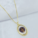 Gargantilha com pingente Medalha de São Bento