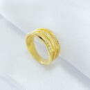 Anel triplo detalhe em pedras