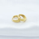 Argolinha trabalhada  dourado