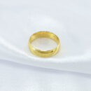 Aliança boleada dourada