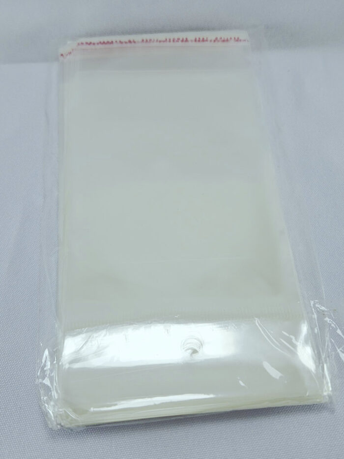 Saquinho transparente 9x13+3+3cm