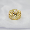 Anel cortes transversais vazado