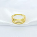 Anel três fios dourados