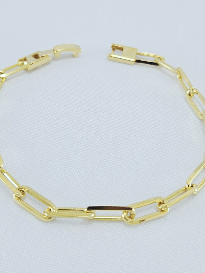 Pulseira masculina elo cartier longo