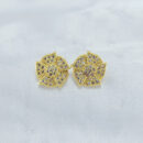 Brinco cravejados em forma de flor