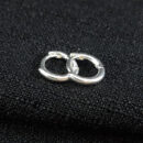 Brinco argolinhas prateada