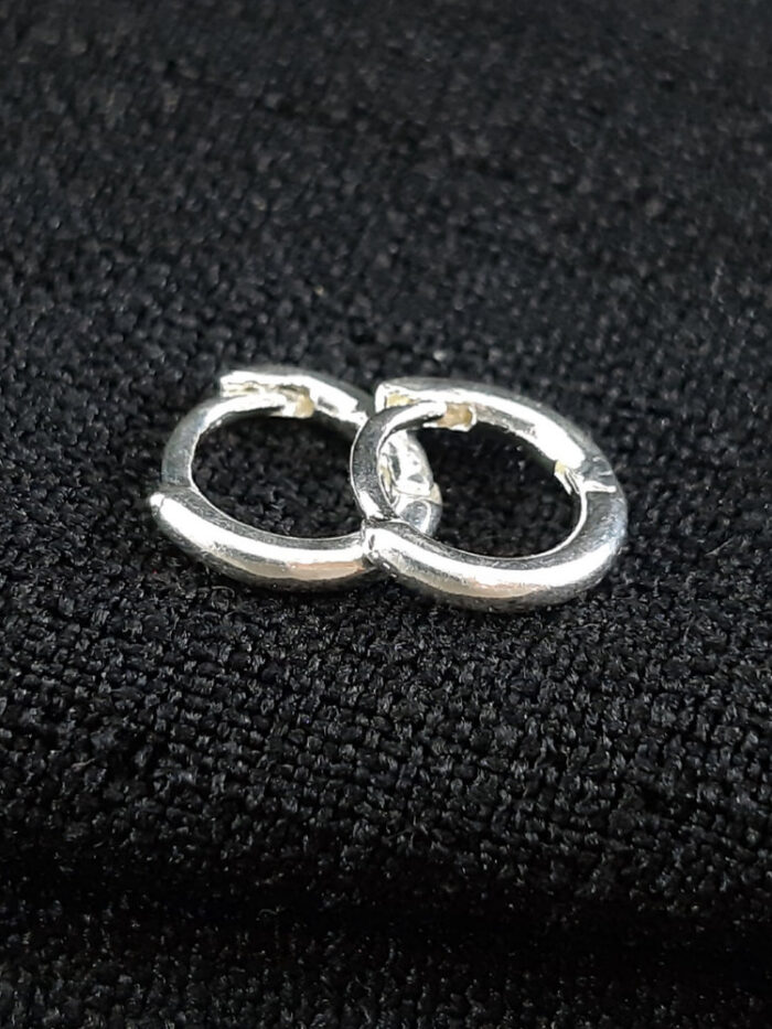 Brinco argolinhas prateada