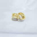 Argolinha cravejada em zircônia