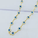 Gargantilha chocker olho grego