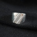 Anel fio duplo detalhe fosco