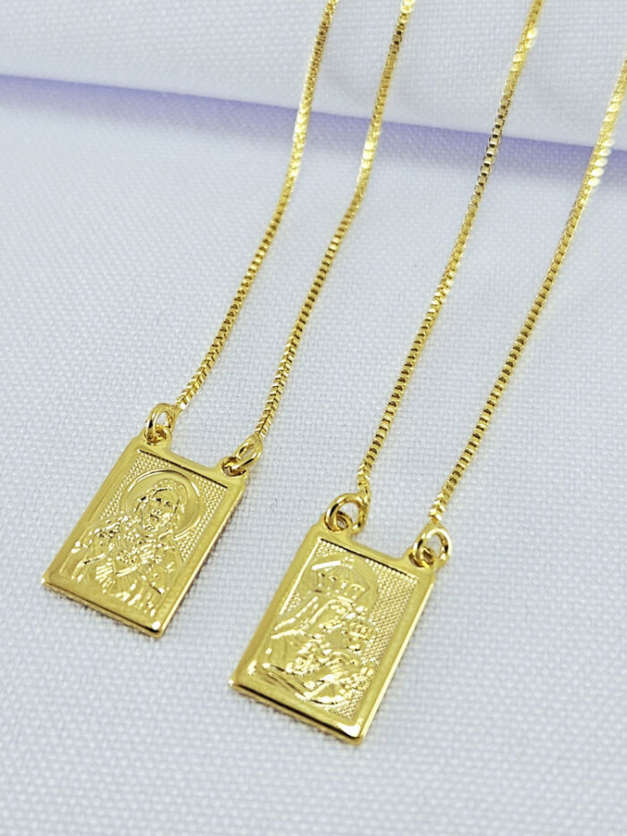 Escapulário Nossa Senhora do Carmo e Sagrado Coração de Jesus