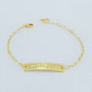 Pulseira infantil com placa ´DEUS TE GUIE´
