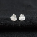 Brinco pedra cristal coração