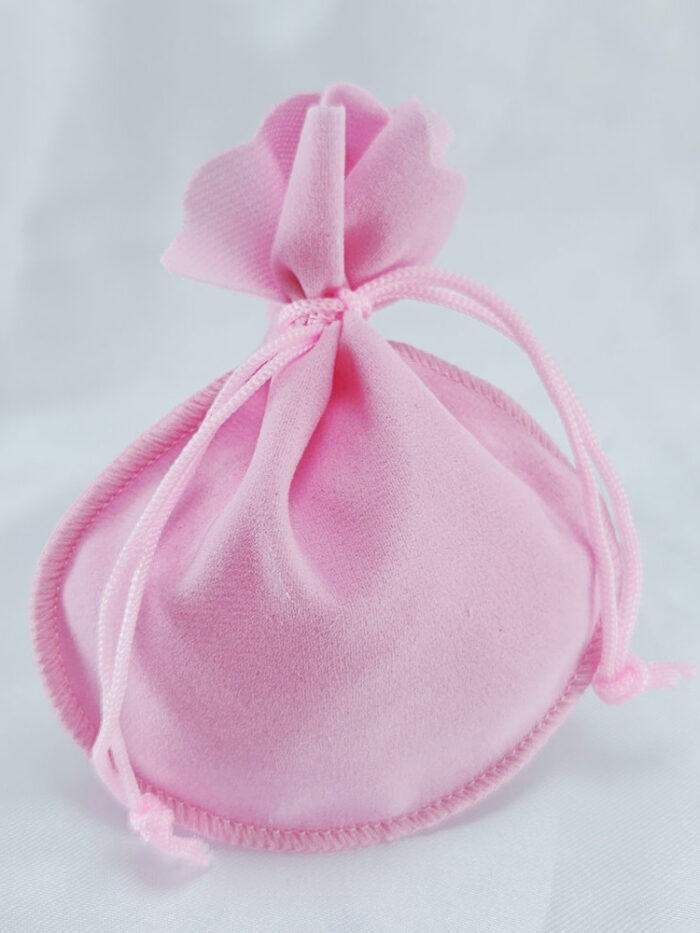 Saquinho de veludo borda redonda M