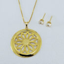 Conjunto flor mandala ponto de luz