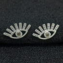 Brinco modelo olho cravejado