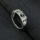 Anel estrelas com pedras cristal