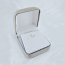 Caixa de veludo cinza para conjunto