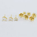 Trio de brinco gota cristal