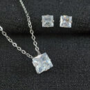 Conjunto formato quadrado cristal