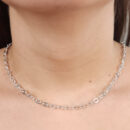 Gargantilha elos vazados entrelaçados