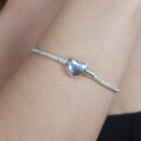 Pulseira berloque detalhe coração