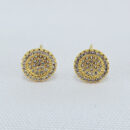 Brinco redondo cravejado