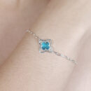 Pulseira trevo fio vazado