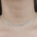 Gargantilha choker cristais cravejado