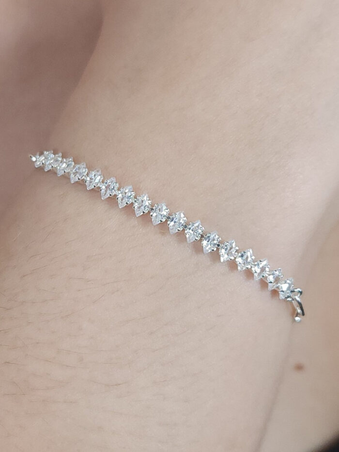 Pulseira riviera com elos longos