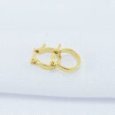 Argola fio liso chapeado