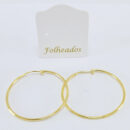 Argola fio liso dourado