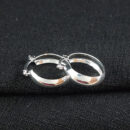 Brinco argola fechada com fio redondo