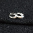 Brinco argolinha fio liso boleado