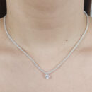 Gargantilha chocker riviera com gota cristal