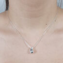 Gargantilha com pingente gota boleada