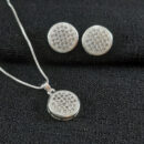 Conjunto círculo cravejado