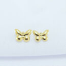 Brinco borboleta minimalista liso