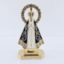 Enfeite decorativo nossa senhora de aparecida dourado