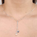 Gravatinha coração liso com cristal